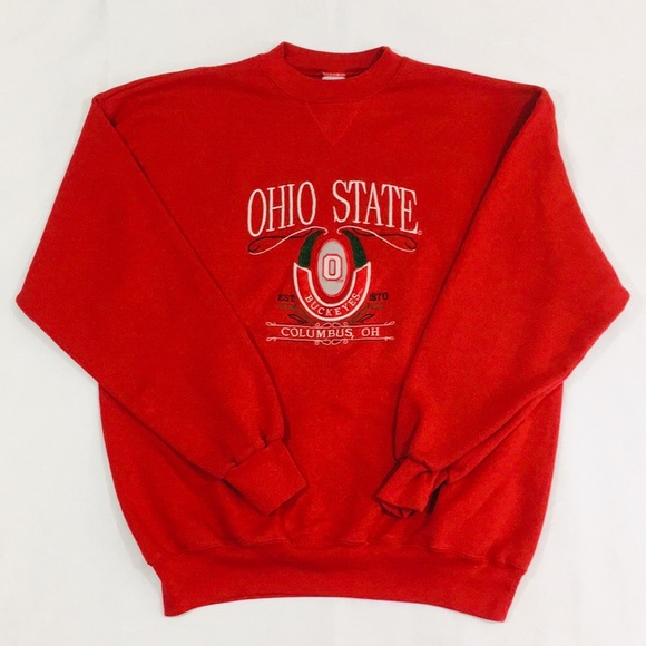 Vintage Other - Vintage Embroidered Ohio State University Crewneck